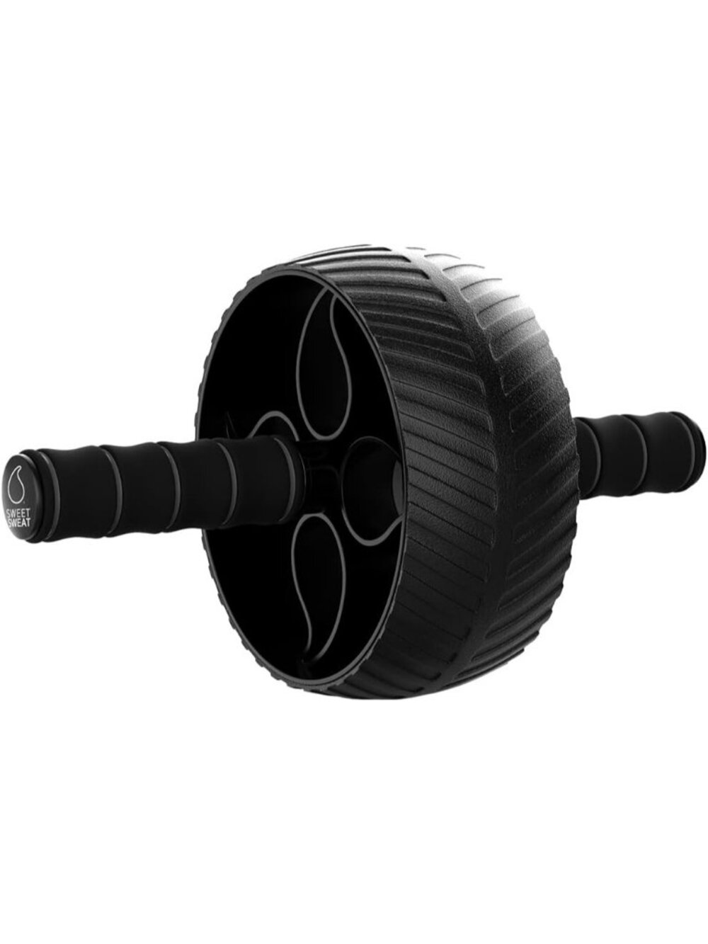 3 Inch Black Ab Wheel Roller Sturdy Core Strength Trainer Fitness Equipment